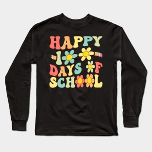 Happy 100 Days of School Kids Teachers 100 Days Smarter Long Sleeve T-Shirt